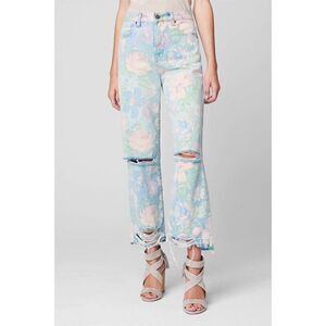 Blank NYC Pastel Floral Boyfriend Jeans